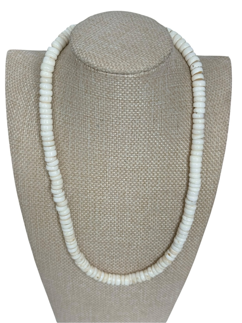 Hawaii Puka Shell barrel Clasp necklace vintage surf island